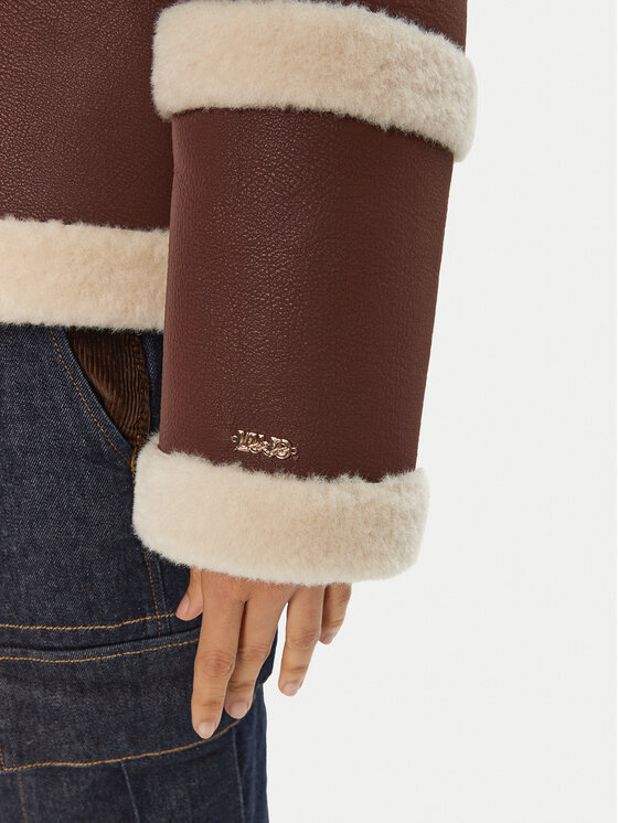 Liu Jo Liu Jo Cappotto in shearling TF4140 E0903 Marrone Regular Fit