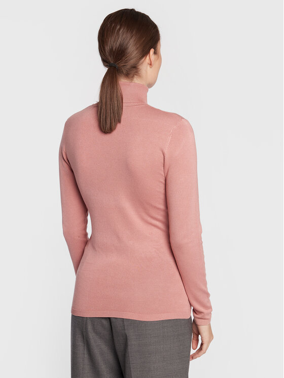 ICHI ICHI Rollkragenpullover Mafa 103646 Rosa Regular Fit