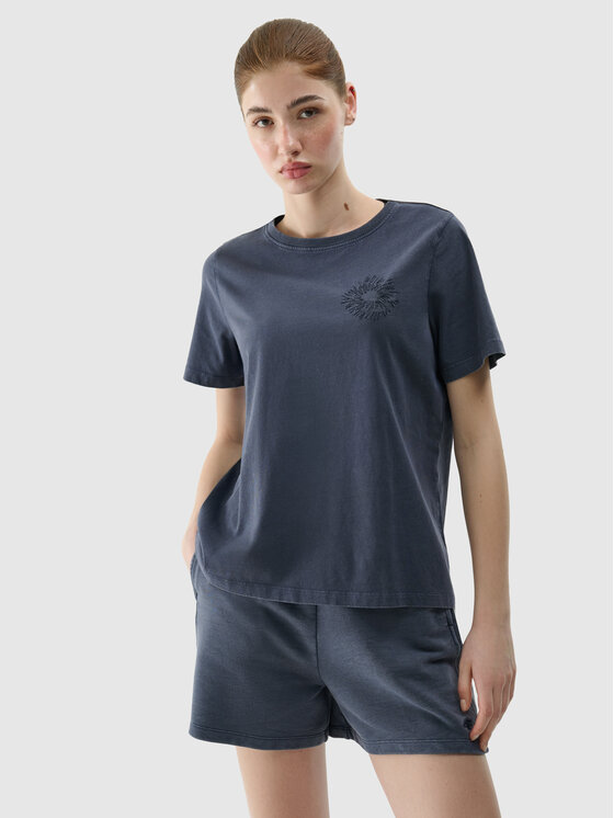 4F 4F T-Shirt HALNY Szary ciemny Regular Fit