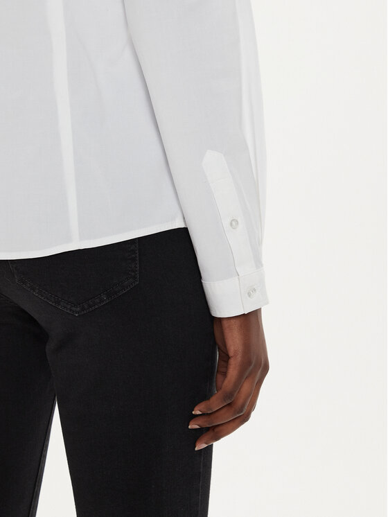 Sisley Sisley Camicia 5CNX5QD47 Bianco Slim Fit
