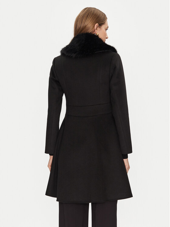 Rinascimento Rinascimento Übergangsmantel CFC0121914003 Schwarz Regular Fit
