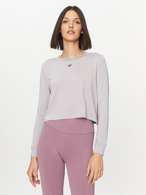 4F Tricou tehnic 4FWAW23TFLOF187 Gri Regular Fit