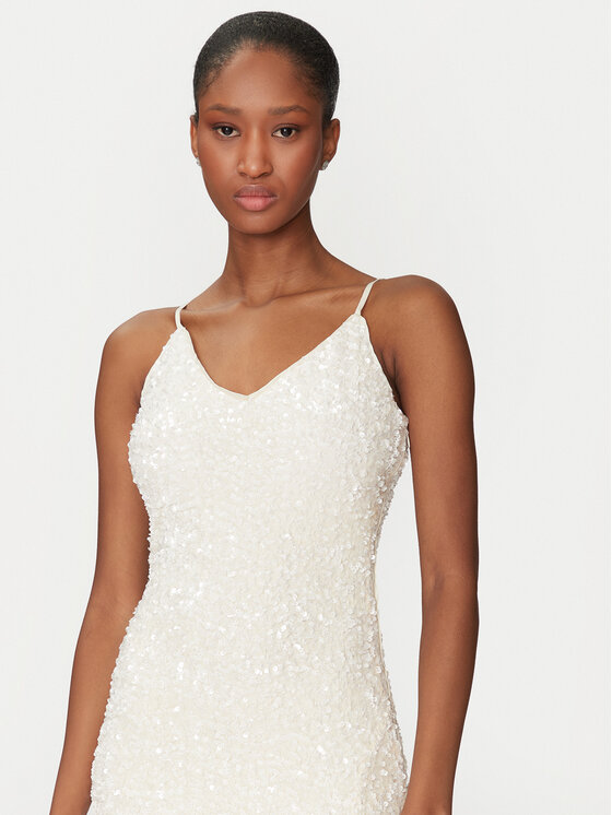 YAS YAS Sukienka wieczorowa Mira 26036359 Biały Regular Fit