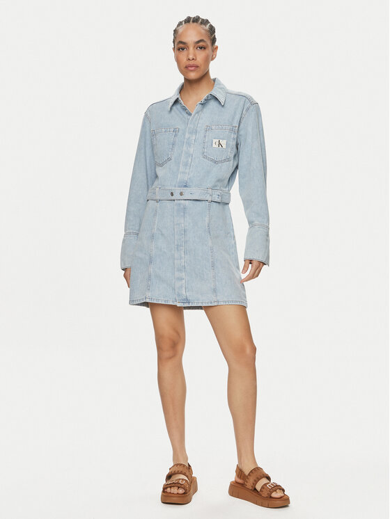 Calvin Klein Jeans Calvin Klein Jeans Джинсова сукня J20J222784 Голубий Regular Fit