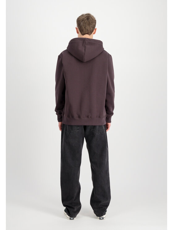 Alpha Industries Alpha Industries Bluza Basic Small Logo Zip Hoodie Brązowy Regular Fit