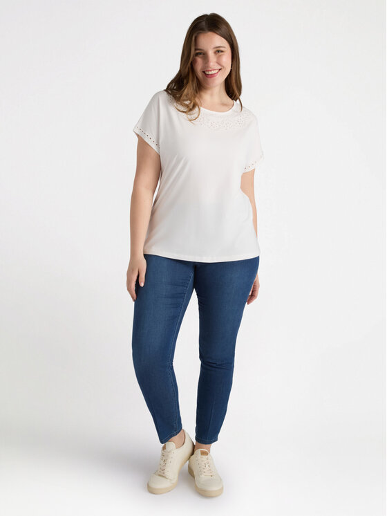 Fiorella Rubino Fiorella Rubino T-shirt G053L008363N011 Bianco Regular Fit