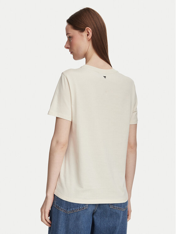 Weekend Max Mara Weekend Max Mara T-Shirt Edison 2625976041 Krémová Regular Fit