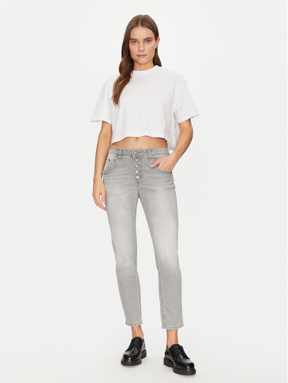 Please Please Blugi P1YMCT5W8S Gri Regular Fit