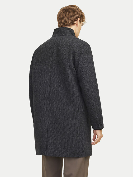 Jack&Jones Jack&Jones Vuneni kaput Wilson 12259449 Crna Regular Fit
