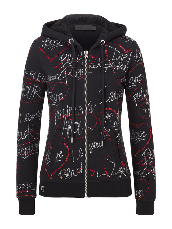 PHILIPP PLEIN PHILIPP PLEIN Mikina 30779 Čierna Sweat Fit