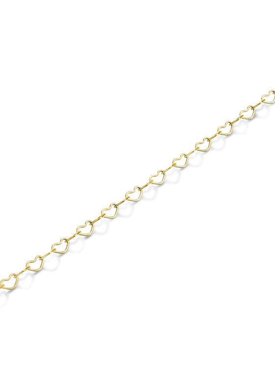 Rosefield Rosefield Bransoletka Heart Chain Bracelet Gold Złoty