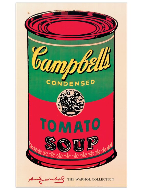 Artopweb Artopweb Dekoracja ścienna Campbell's Soup Can, 1965 Kolorowy