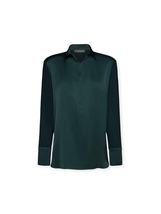 Elena Mirò Elena Mirò Camicia G247Z100487N035 Verde Regular Fit