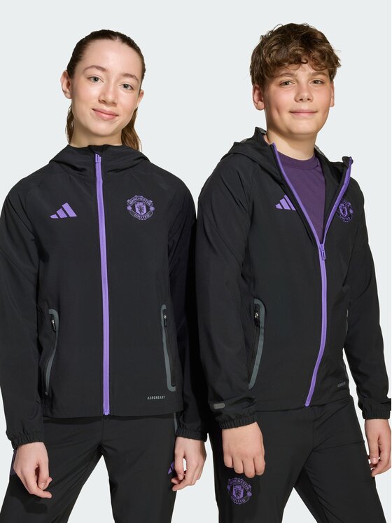 adidas adidas Kurtka wielofunkcyjna Manchester United Tiro 25 Competition Vis Tech Czarny Slim Fit