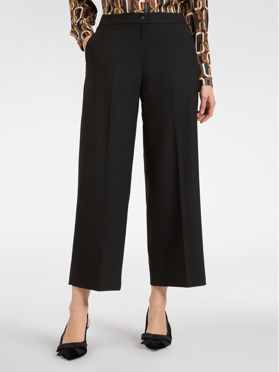 Elena Mirò Elena Mirò Pantaloni di tessuto P141P000299N033 Nero Regular Fit