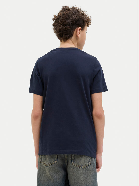 Jack&Jones Junior Jack&Jones Junior Marškinėliai Elijah 12269825 Tamsiai mėlyna Regular Fit