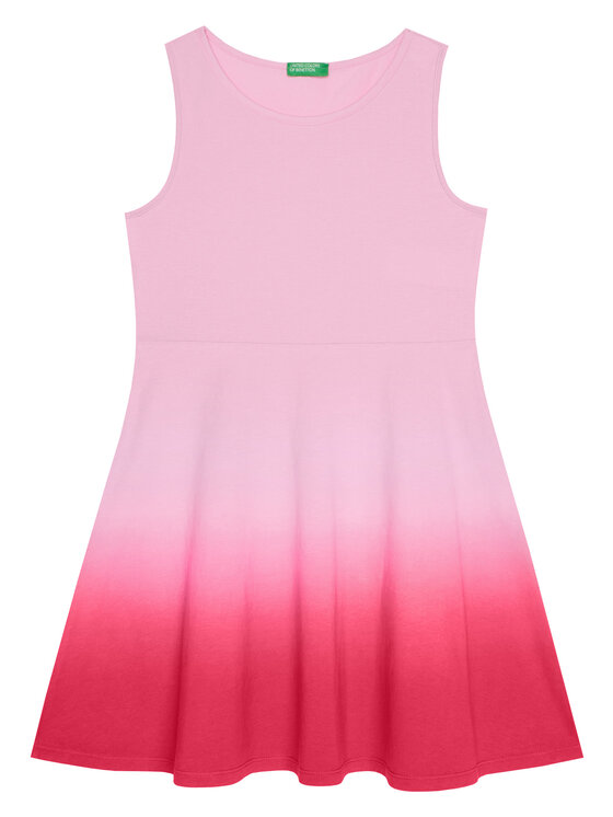 United Colors Of Benetton United Colors Of Benetton Letní šaty 3NPDCV011 Růžová Regular Fit