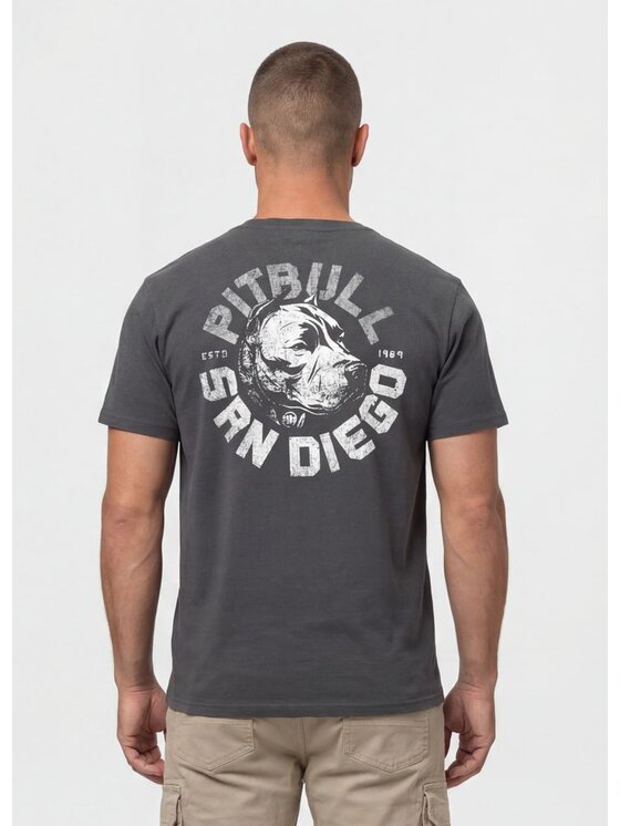 PITBULL PITBULL T-Shirt DOG SD Szary Regular Fit
