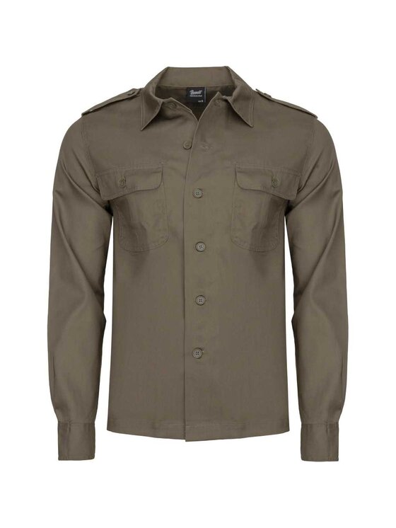 Brandit Brandit Koszula 4102.1.XXL Zielony Regular Fit
