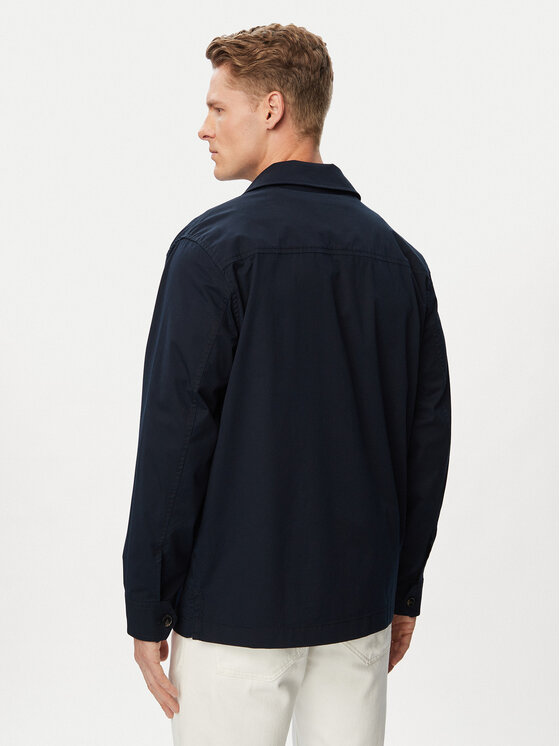 Tommy Hilfiger Tommy Hilfiger Marškinių švarkas Blend MW0MW43471 Tamsiai mėlyna Regular Fit