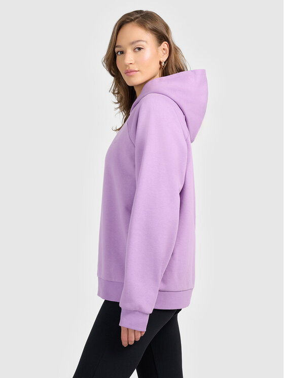 4F 4F Bluza BASIC+ Fioletowy jasny Loose Fit