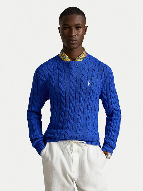 Polo Ralph Lauren Polo Ralph Lauren Sweter 710775885546 Niebieski Regular Fit