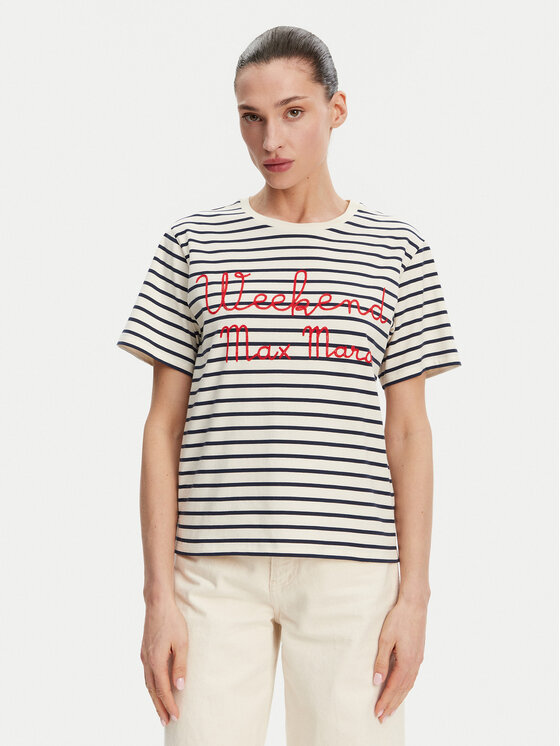 Weekend Max Mara Weekend Max Mara T-shirt Olga 2515971042 Blu scuro Regular Fit