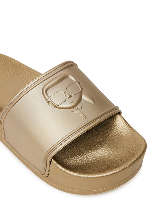 KARL LAGERFELD KARL LAGERFELD Šľapky Kondo Maxi KL80819M Zlatá