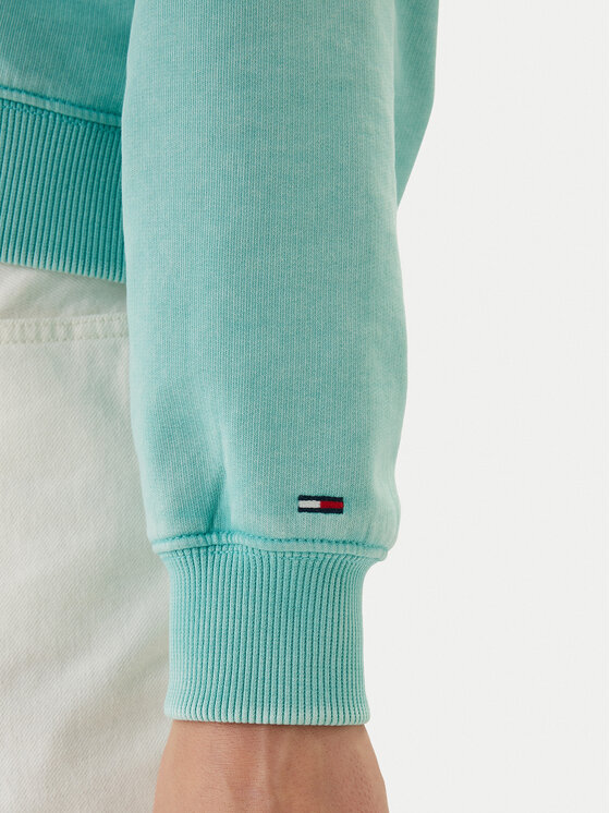 Tommy Jeans Tommy Jeans Majica dugih rukava Varsity Crew DW0DW22365 Zelena Regular Fit