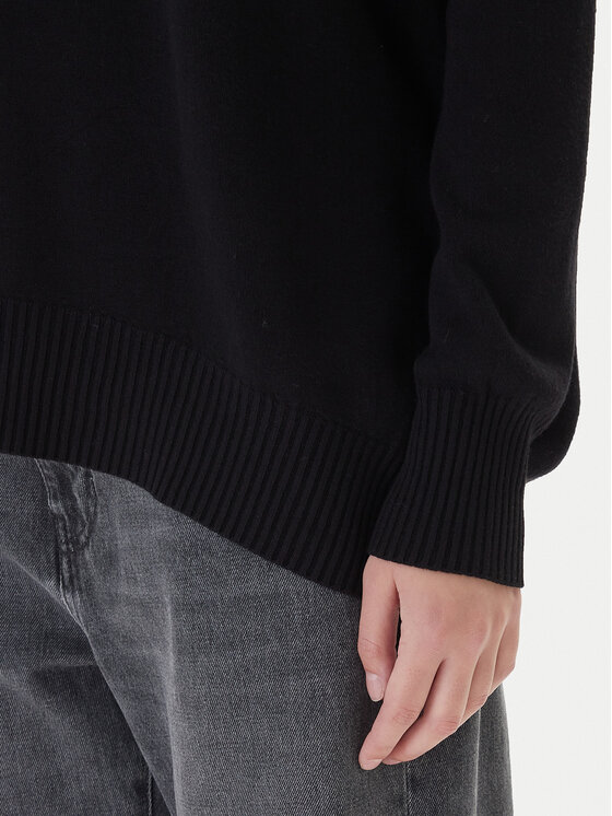 Kontatto Kontatto Sveter 3M0822C Čierna Relaxed Fit
