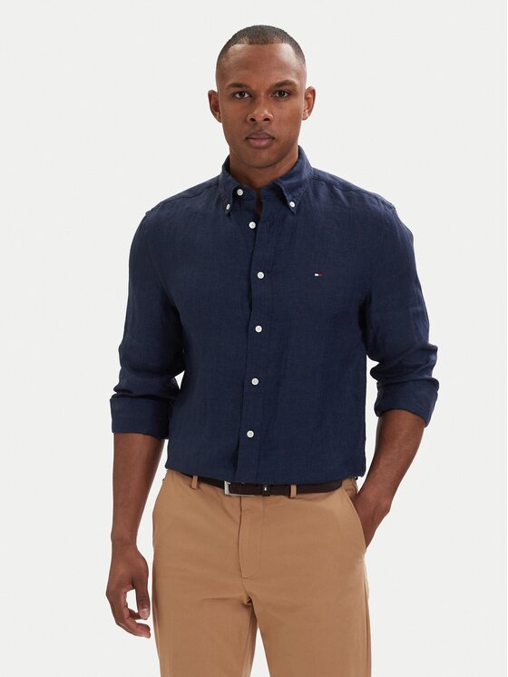 Tommy Hilfiger Cămașă MW0MW41530 Bleumarin Regular Fit