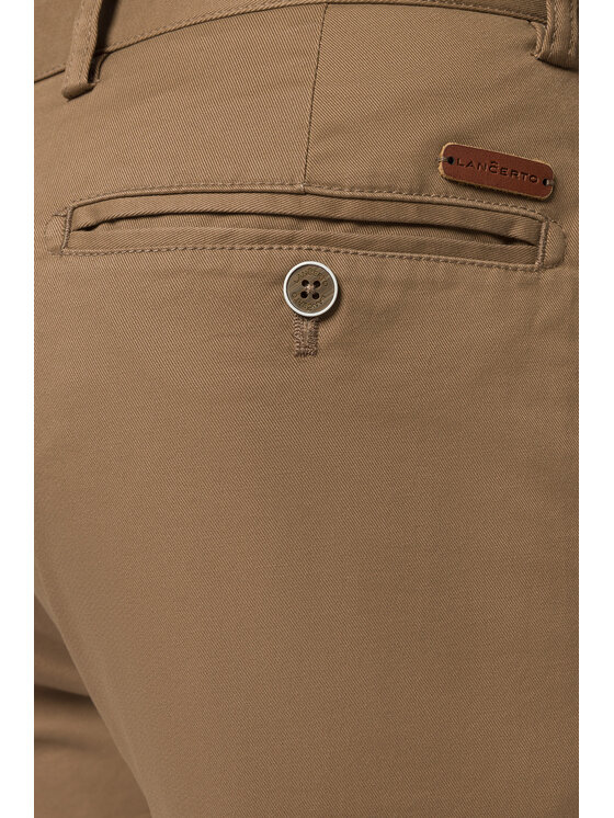 Lancerto Lancerto Spodnie materiałowe Nelson SP082123000010 Beżowy Slim Fit