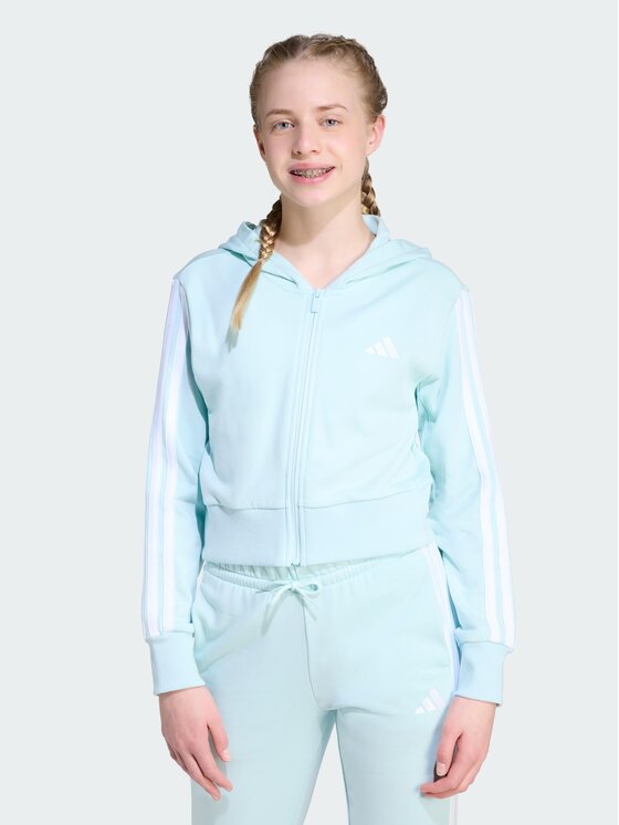 adidas adidas Bluza Essentials Full-Zip Turkusowy Regular Fit