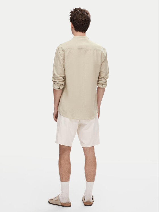 Selected Homme Selected Homme Košile New Linen 16079054 Béžová Regular Fit