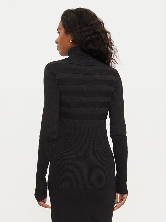 Morgan Morgan Rollkragenpullover 202-MENTOSA Schwarz Slim Fit