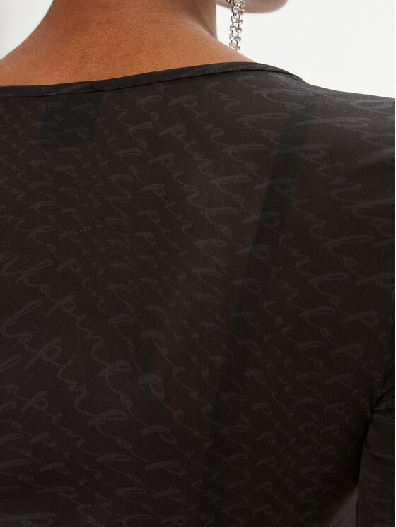 PINKO Pinko Särkpluus Berlino 100639 A1A0 Must Regular Fit