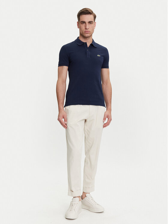 Lacoste Lacoste Polokošeľa PH4012 Tmavomodrá Slim Fit