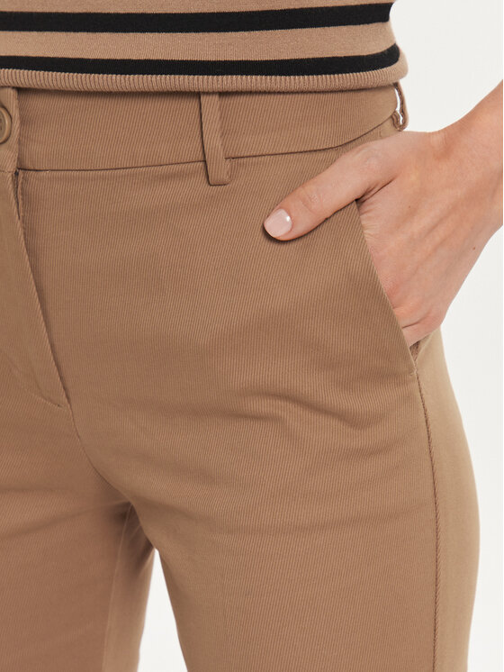 Sisley Sisley Hlače iz tkanine 45G2LE02X Rjava Slim Fit