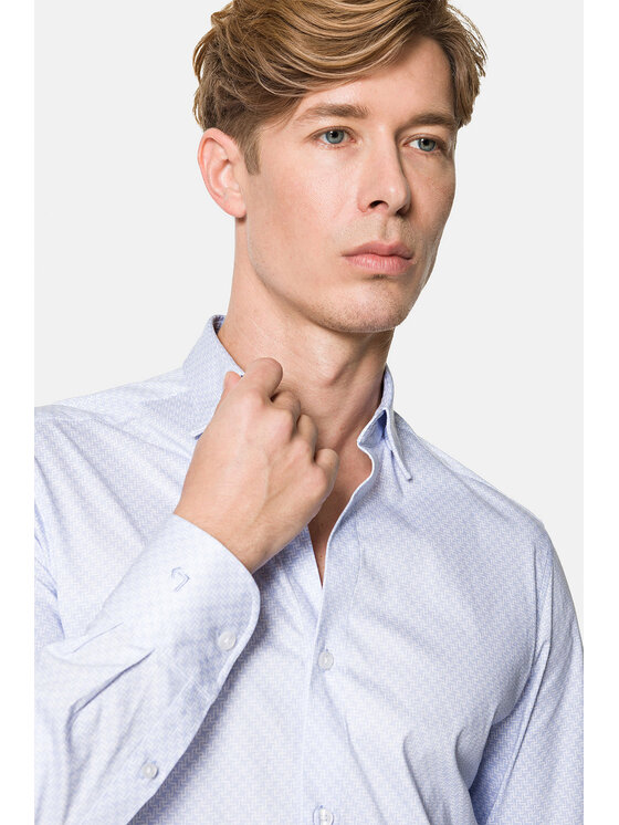 Lancerto Lancerto Koszula Velma KO073222000031 Błękitny Slim Fit