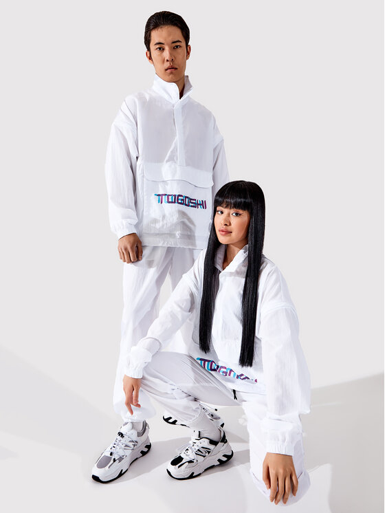 Togoshi Bunda anorak TG22-KUU001 Biela Oversize