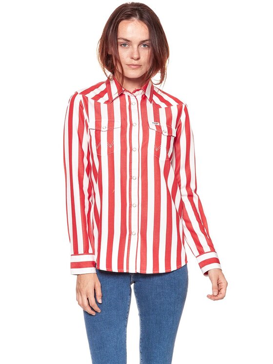 Wrangler Wrangler Koszula BUTTON DOWN Biały Regular Fit
