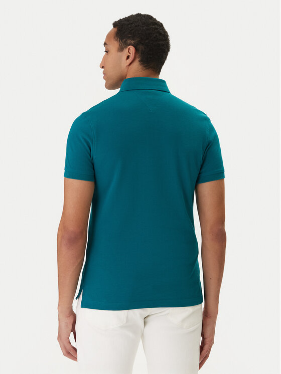 Tommy Hilfiger Tommy Hilfiger Polokošeľa 1985 MW0MW17771 Zelená Slim Fit