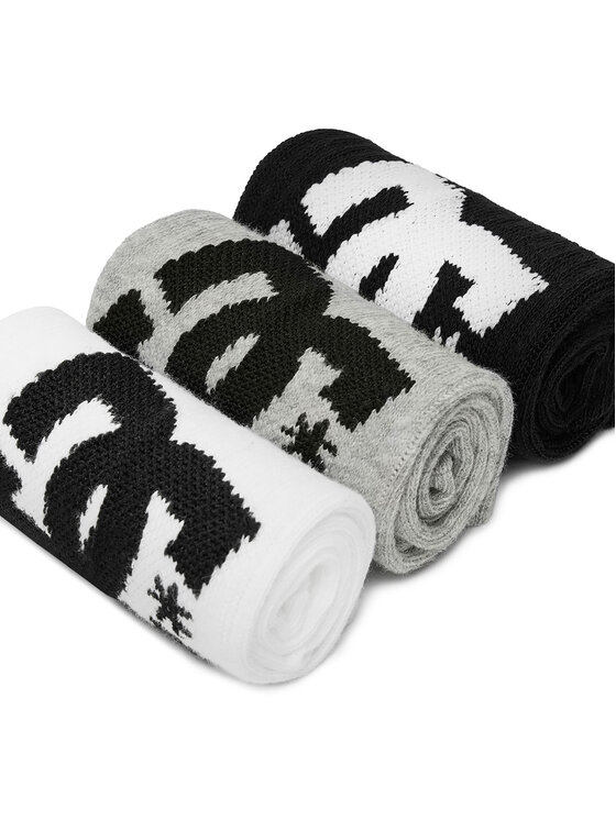 DC Shoes DC Shoes Garās zeķes AS_DC_02W_SS25 (3-PACK) Balts