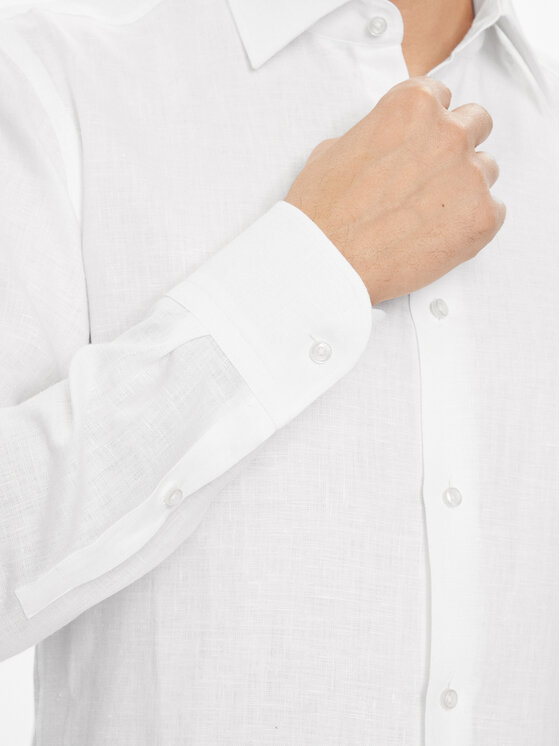BOSS Boss Koszula H Hank Kent C1 214 50490234 Biały Slim Fit