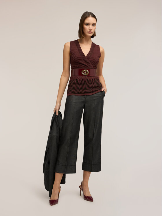 Motivi Motivi Maglione M116W003806N0V2 Marrone Slim Fit