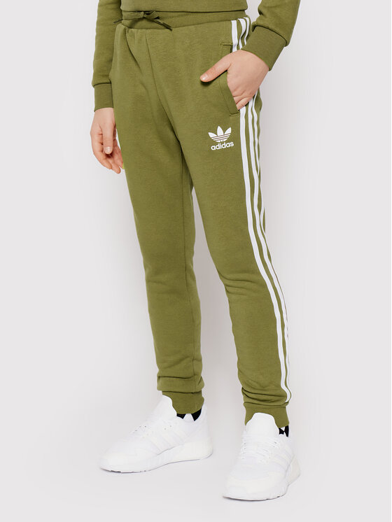 adidas Pantaloni da tuta Trefoil HD2048 Verde Regular Fit • Modivo.it