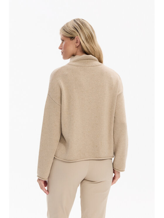 Deni Cler Milano Deni Cler Milano Sweter T-DC-S455-F5-90-12-1 Beżowy Regular Fit