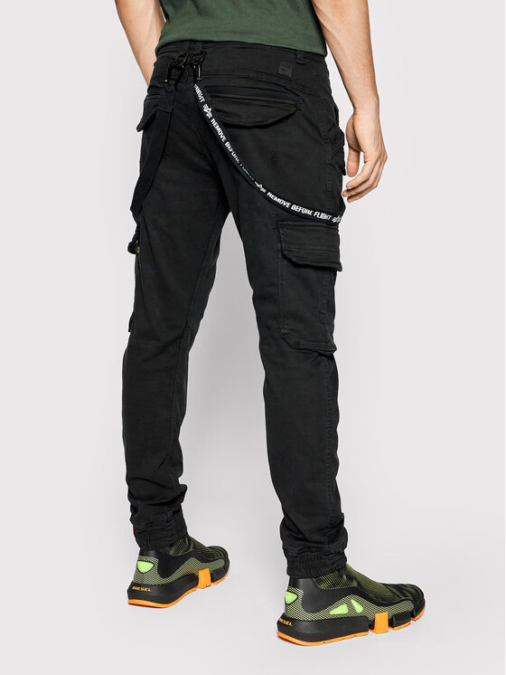Alpha Industries Alpha Industries Hlače Utility 128202 Crna Slim Fit