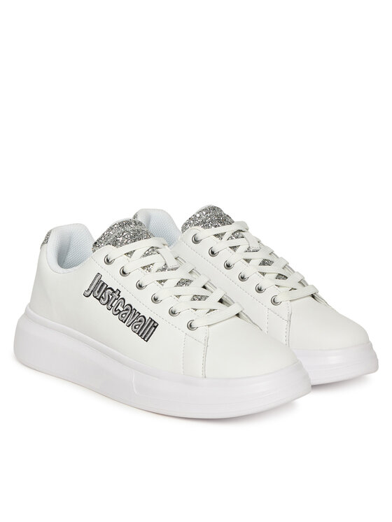 Just Cavalli Just Cavalli Sneakersy 79RA3SB3 ZPB46 Biały