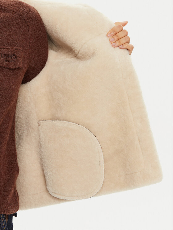 Liu Jo Liu Jo Cappotto in shearling TF4140 E0903 Marrone Regular Fit